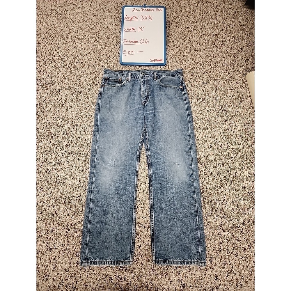 Vintage Levis 505 Jeans Adult 36x38 Mid Wash Denim